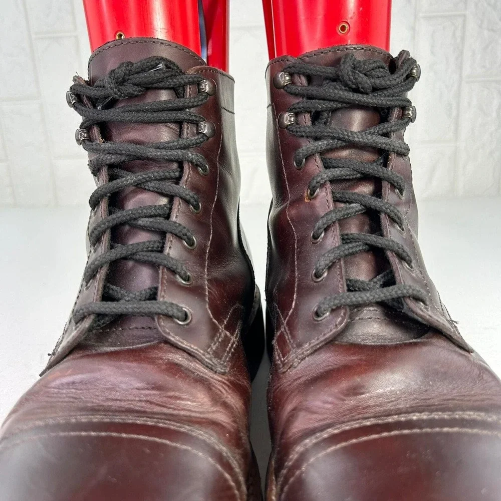 Thursday Boot Company Men's Dark Brown Leather Lace-Up Boots